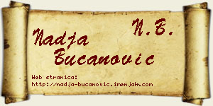 Nadja Bučanović vizit kartica